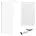 SET Duschwanne VIDAR 90x160 Rechteck Walk-In Dusche Chrom 140x195