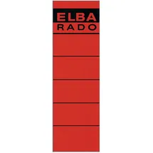 Elba Rückenschilder 100420950 rot 19 x 5,9 cm 10 Blatt