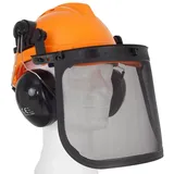 Baumarktplus Forsthelm Forstschutzhelm mit Visier und Gehörschutz Schutzhelm 50-66 cm Sägehelm