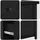 vidaXL Nachtschrank 2 pcs 40 x 36 x 60 cm Schwarz