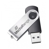 MediaRange Flexi-Drive 16GB schwarz/silber