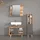 livinity Fucino Midischrank 30 x 130,6 x 30 cm Anthrazit