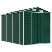 VidaXL Gerätehaus Grün 191x300x198 cm Verzinkter Stahl 1843972