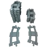 LEGO® LEGO® DUPLO® Eisenbahn Schienen Kurve Hellgrau NEU! Menge 10x Spielbausteine