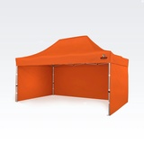 Pop up zelt 3x4,5 m - mit 3 Wänden - Orange