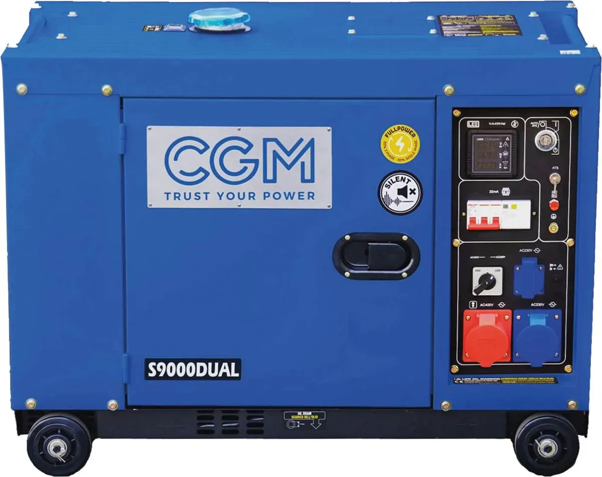 CGM Stromerzeuger DUAL 9000SP, Diesel, 1x 230 V, 1x 400 V, Elektrostart