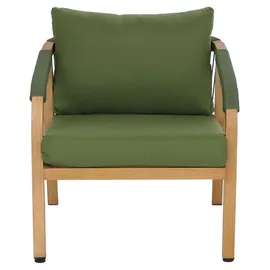 MCW MCW-P82 Aluminium Lounge-Set Holz-Optik olivgrün