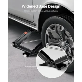 Vevor RV Scherenwagenheber Wagenheber mit Handkurbel & Steckschlüssel & Wasserwaage (2 Stk.) Stabilisator Nivellierung 103-595 mm Hubhöhe Stabilisatorwagenheber nicht leicht zu verbiegen (2948 kg)