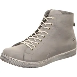 Andrea Conti Damen High Top Sneaker, Hellgrau, 35 EU