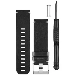 Garmin Schwarzes Lederarmband schwarz