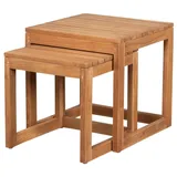 Mr. Deko Gartentisch 2er Set 0 x 0 x 0 cm Braun