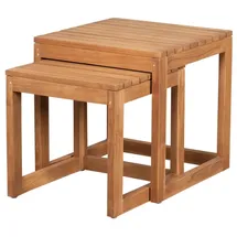 Mr. Deko Gartentisch 2er Set 0 x 0 x 0 cm Braun