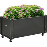 Outsunny Hochbeet 89 x 48 x 47 cm Schwarz