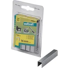 WOLFCRAFT 7046000 Breitrückenklammern Typ 53 1000 St. Abmessungen (L x B) 14mm, x 11.2mm