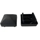 Tepto Rechteckkappen 40x40x28mm schwarz PE (Polyethylen)