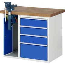 Rau Werkbank 7510A2, B1000xT700xH890mm, 4x Schublade-TA, 1x SSKL