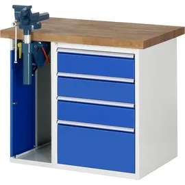 Rau Werkbank 7510A2, B1000xT700xH890mm, 4x Schublade-TA, 1x SSKL