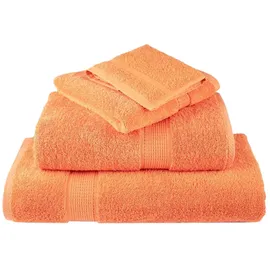 vidaXL SOLUND Handtuchset 4-tlg. orange