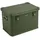 AluBox Alukiste abschließbar E78G OLIVGRÜN - Premium Lagerbox 78 Liter - Materialstärke 1mm - Deckel mit Aluminium Druckguss Stapelecken und Gummidichtung - inklusive Schlösser - lackiert