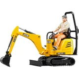 Bruder 62002 - JCB Mikrobagger 8010 CTS inkl. Bauarbeiter sortiert 1:16