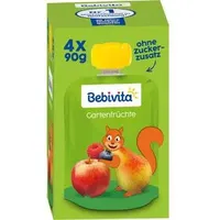 Bebivita Fruchtpüree Gartenfrüchte 4 x 90 g