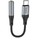 HOCO Adapter Typ C auf 3,5 mm Klinke Kopfhöreradapter LS36 in Schwarz