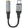 HOCO Adapter Typ C auf 3,5 mm Klinke Kopfhöreradapter LS36 in Schwarz