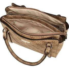 GUESS Eco Erica 2 Compartment Satchel Latte Logo - Einheitsgröße