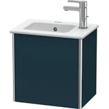 Duravit Waschtischunterschrank wandhängend „XSquare“ 41 × 40 × 28,9 cm, in Nachtblau Seidenmatt