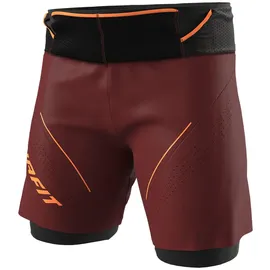 Dynafit Ultra 2-in-1-shorts - Syrah / Black / DNA Green - XL