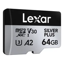 Lexar microSDXC Silver Plus UHS-I 64GB V30| Preis nach Code NIKOLAUS