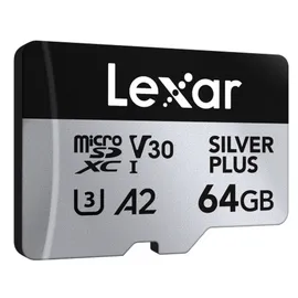 Lexar microSDXC Silver Plus UHS-I 64GB V30| Preis nach Code NIKOLAUS