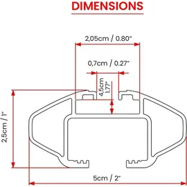 Omac Dachträger Grundtäger für Skoda Enyaq 2020-2025 100kg Silber 2tlg ABE