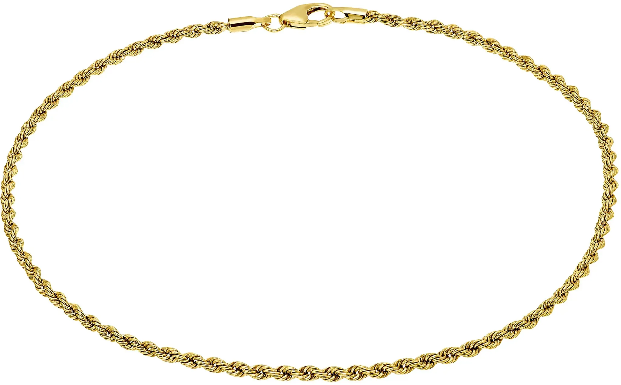 Fußkette AMOR "2014681", gold (gelbgoldfarben), Fußkettchen, Gelbgold 375