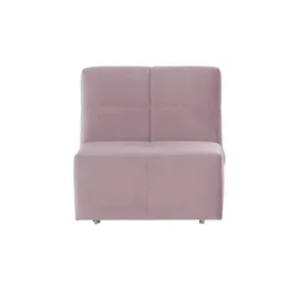 Nehl Schlafsessel Solino Velours 85 x 85 x 102 cm Rosa/Pink mit Schlaffunktion