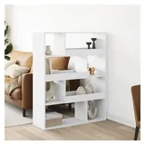 vidaXL Raumteiler Weiß 100x33x125,5 cm Holzwerkstoff