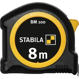 Stabila Taschenbandmaß BM 100 Silber 8 m