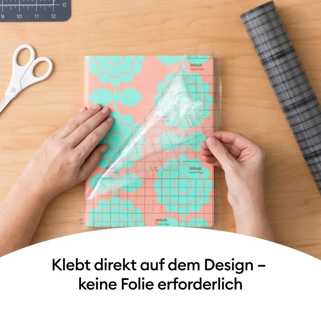 Cricut Transferklebeband ohne Trägerfolie für Vinylfolien 33 cm x 9 m