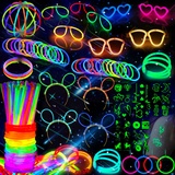 MULEVIP Knicklichter Party Set 272 Stück Glow Sticks Leuchtstäbe Knicklichter,Neon Party Leuchtarmbänder Knicklichter Hochzeit Leuchtspielzeug für Party Deko Knicklichter Kinder,für Dunkle Party