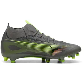 Puma Ultra 5 Match+ FG/AG Wn's Fussballschuh, Matte Aged Silver-Yellow alert/puma Aged Silver, 42