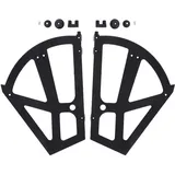 Schuhe Schubladenschrank Scharniere, Home Kunststoff Ausgehöhlt Zwei Schichten Schuhschrank Regal Rack Halter Scharniere Zubehör(schwarz)