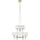 Markslöjd Crown 9-flg. E14 162 cm Messing/transparent
