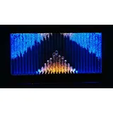 Xlmoebel Wandpaneel Moderne LED-Trennwand, Wasserwand, Deko-Säulen 240x150 cm, (Wasserwand) Hergestellt in Europa weiß