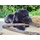 Uni-Toys - Labrador liegend schwarz, Hund Kuscheltier