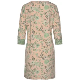 LASCANA Damen Nachthemd rosa-schilfgrün Gr.36/38