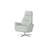 Max Schelling Sessel Elmira Leder 81 x 120 x 92 cm Grau elektrisch, drehbar