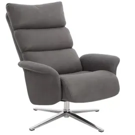 Happy Home Relaxsessel Relaxsessel mit Drehfunktion ergonomischer Fernsehsessel grau