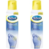 Scholl Fusspilz Schutzspray, mildes Fußdeo mit lang anhaltender Wirkung gegen unangenehme Gerüche, (1 x 150 ml) (Packung mit 2)