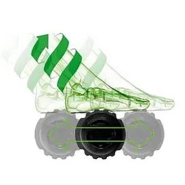 Unilux Fußstütze ROLLER FEET schwarz Kunststoff