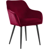 SalesFever Esszimmerstuhl Samt Blau|Gelb|Grau|Grün|Pink|Rot